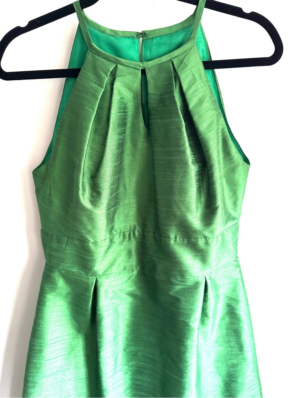 Alfred Sung Women’s' Emerald Green Fit-and-Flare Dress - Picture 2 of 8